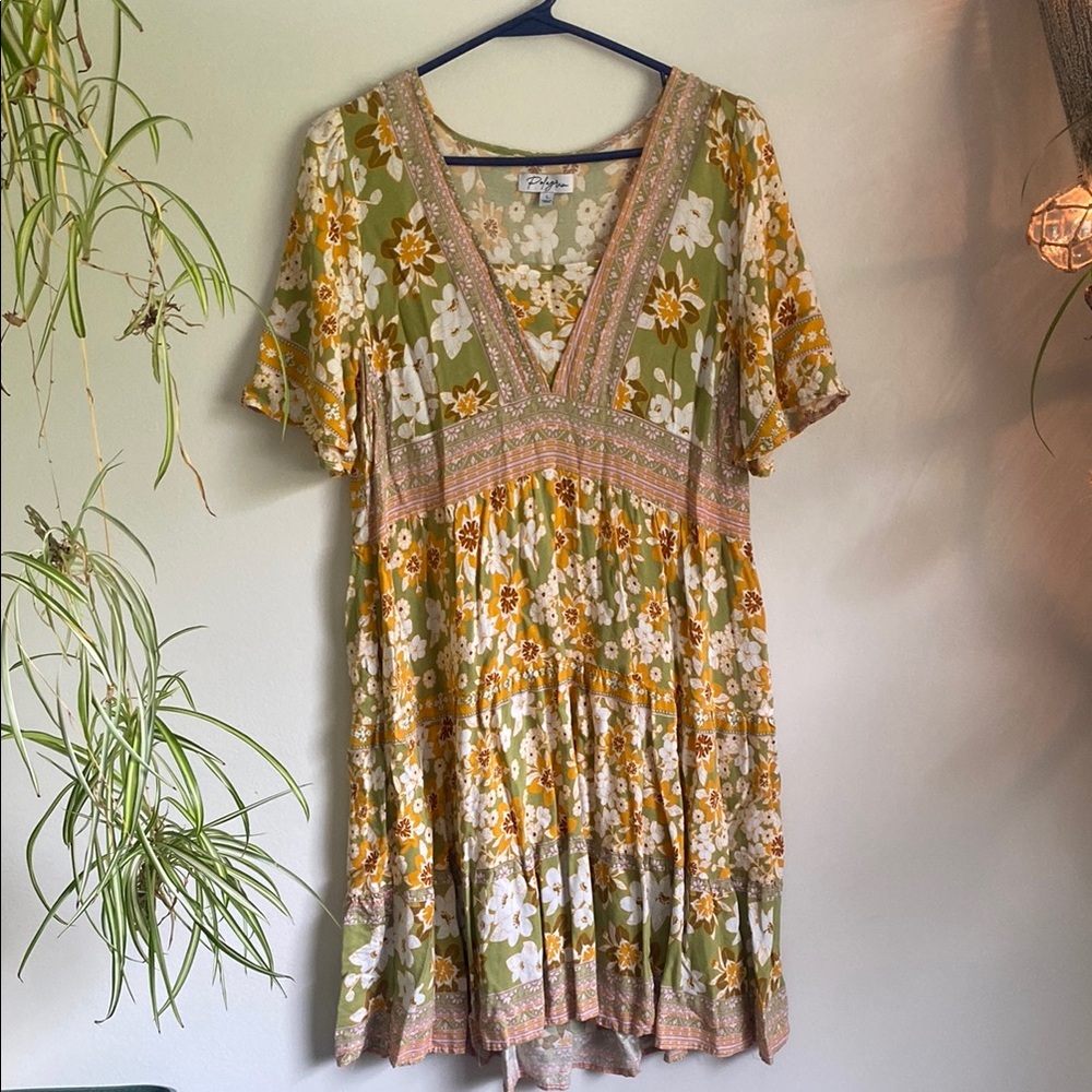 Floral V-Neck Dress